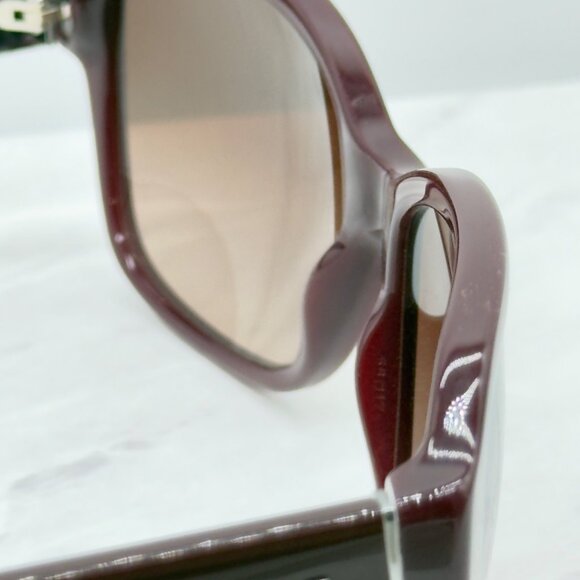 Coach Womens Sunglasses Oxblood Square Brown Gradient HC8232 550913 56 17 140mm - Picture 9 of 10